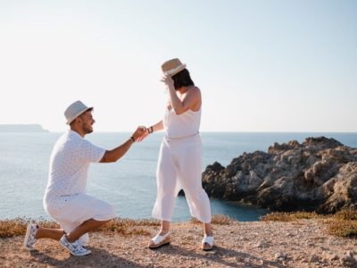 Pedida de mano sorpresa en Menorca